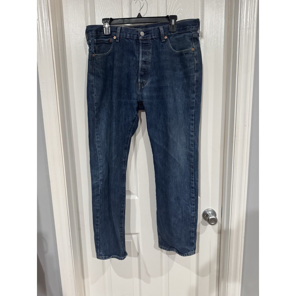 Levi's Mens Original 501 Stonewash‎ Straight Denim Jeans 36 x 30